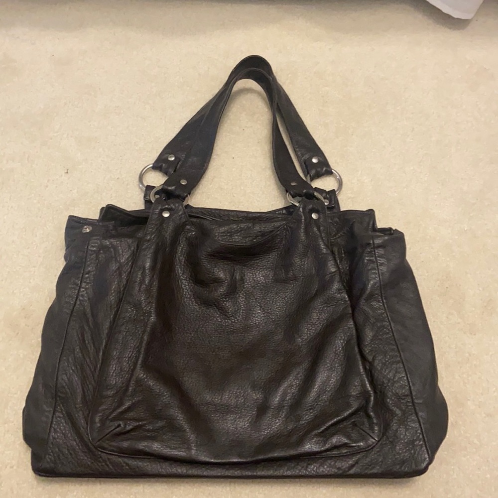 NWOT Dark Brown Leather Kipepeo bag